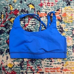Lululemon blue energy bra, size 4